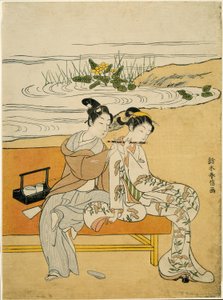Amants jouant de la même flûte (parodie de Xuanzong et Yang Guifei)