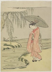 Mitate du calligraphe Ono no To_fu_, après 1765 - Suzuki Harunobu