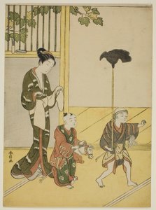 Jouer à la procession du Daimyo - Suzuki Harunobu
