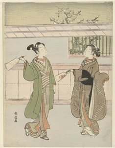 Jeu de volant - Suzuki Harunobu