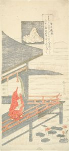 Poème de Sojo Henjo, de la série "Six poètes célèbres (Rokkasen)" - Suzuki Harunobu