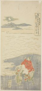 Sugawara Michizane en exil - Suzuki Harunobu