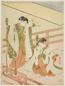 La Danse des prêtresses Ohatsu et Onami - Suzuki Harunobu