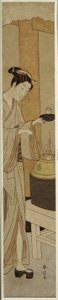 La serveuse Osen de la maison de thé Kagiya, vers 1769-70 - Suzuki Harunobu