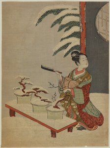 Parodie visuelle de la pièce de théâtre Nô « Hachi no ki »