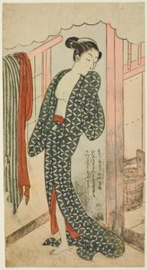 Femme dans un bain public