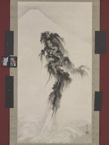 Dragon montant et Mont Fuji - Suzuki Kiitsu