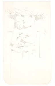 Groupe avec deux figures. Feuille d