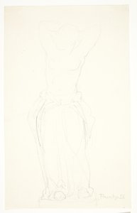 Étude pour la statuette "Femme se coiffant" - Svend Rathsack