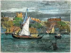 Vue de Porto, Portugal, vers 1880 - Swain