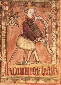 Le Roi rendant justice, des Codes de loi nationaux de Magnus Eriksson, vers 1450