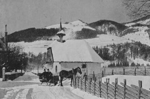 À Charmey, Gruyère (photo n/b)