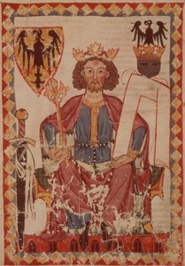 MS. Pal. germ. 848 Roi Henri, illustration du Codex Manesse, une collection de chansons d