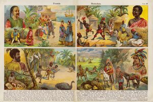 Peuples du monde (chromolithographie)