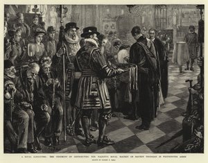 Une aumône royale, la cérémonie de distribution de la Maundy royale de Sa Majesté le Jeudi Saint à l