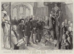 Installation du prince de Galles comme grand prieur de l
