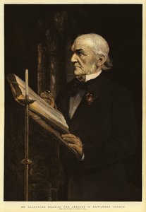 M. Gladstone lisant les leçons à l
