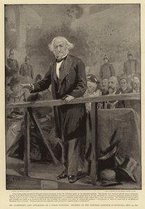 Dernière apparition publique de M. Gladstone, discours sur la question arménienne à Liverpool, 24 septembre 1896 - Sydney Prior Hall