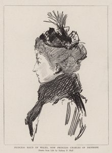Princesse Maud de Galles, maintenant Princesse Charles de Danemark - Sydney Prior Hall