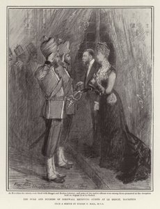 Le duc et la duchesse de Cornouailles recevant des invités au Reduit, Maurice - Sydney Prior Hall