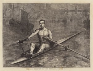 Le défunt champion rameur, Renforth, sur la Tyne - Sydney Prior Hall
