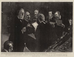 Réunion des membres du Parlement prêtant serment d