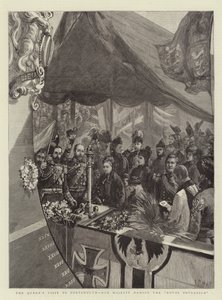 La visite de la reine à Portsmouth, Sa Majesté nommant le Royal Sovereign - Sydney Prior Hall