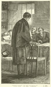 Illustration pour Tom Brown à Oxford par Thomas Hughes - Sydney Prior after Hall