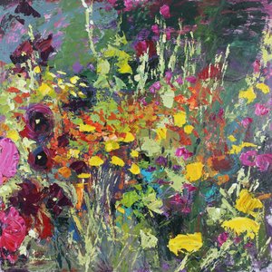 Une touche de couleur dans le jardin