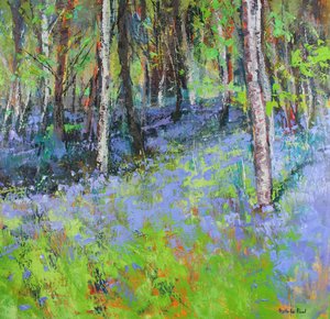 Jacinthes et bouleaux