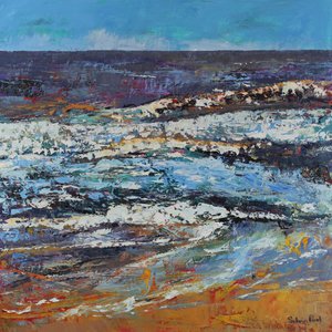 Rivage mousseux, 2021 (huile sur toile)
