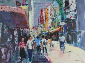 Journée à Tokyo, 2024 (acrylique)