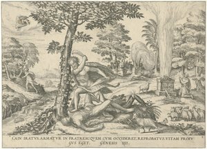 Caïn et Abel (Figurae et imagines bibliorum) - Symon Novelanus (attributed to)