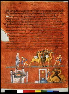 Pleine page : texte et miniature : envoi d