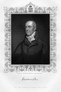 William Wyndham Grenville 1759-1834, 1er baron Grenville, homme politique anglais, 19e siècle