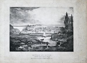 Hotwells et Clifton, c.1831 (lithographie sur papier)