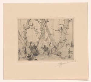 Vue de forêt - T. Sterrenburg (signed by artist)