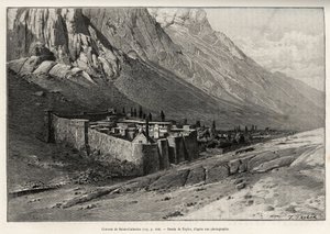 Le couvent de Sainte-Catherine, Égypte (illustration de Voyage dans l