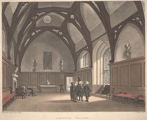 Palais de Lambeth, gravé par Joseph Constantine Stadler, publié en 1808