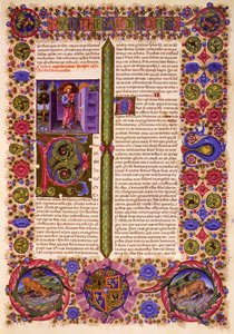 Première lettre de Paul aux Thessaloniciens, du Volume II de la Bible de Borso d