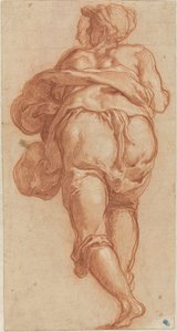 Un homme vu de dos [recto] - Taddeo Zuccaro