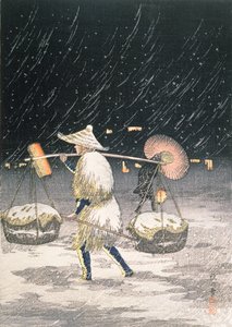 Neige nocturne, vers 1930 - Takahashi Hiroaki