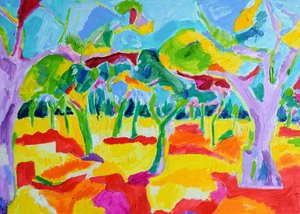 Des arbres aux couleurs éclatantes en été - Tamara Jare