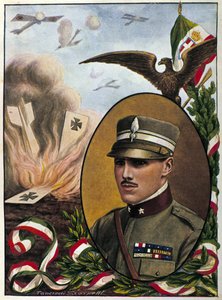 Allégorie sur le Major Francesco Baracca (1888-1918), héros de l