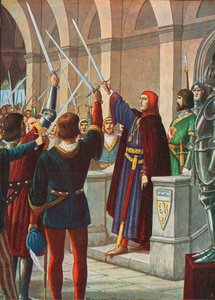 Cangrande della Scala nommé général de la Ligue Ghibelline, décembre 1318 - Tancredi Scarpelli