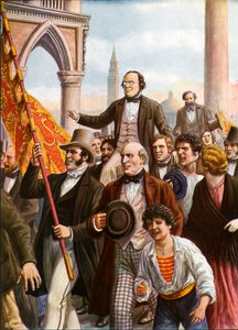 Daniele Manin et Niccolo Tommaseo libérés de prison le 18 mars 1848 - Tancredi Scarpelli