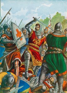 Ezzelino III da Romano capturé près de Bergame en 1259 - Tancredi Scarpelli