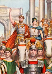 Septime Sévère entrant à Rome avec une belle épouse