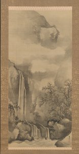 Paysage avec cascade, 1828 - Tani Buncho