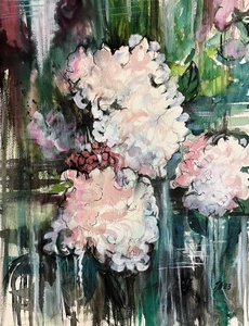 Abstrait floral onirique
